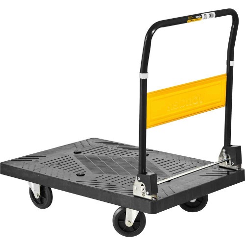 Carro plataforma com tampo em pl�stico capacidade 300 kg