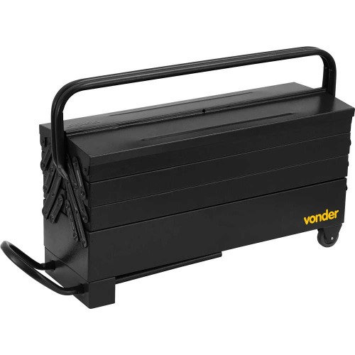 Caixa metálica para ferramentas com 7 gavetas 60,0 x 19,0 x 24,0 cm com roda Caixa metálica para ferramentas com 7 gavetas 60,0 x 19,0 x 24,0 cm com roda