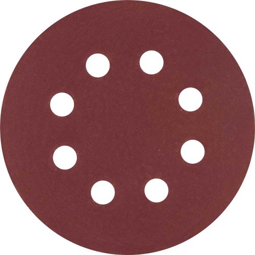 Disco de lixa com costado em pluma 125 mm com 10 pe�as