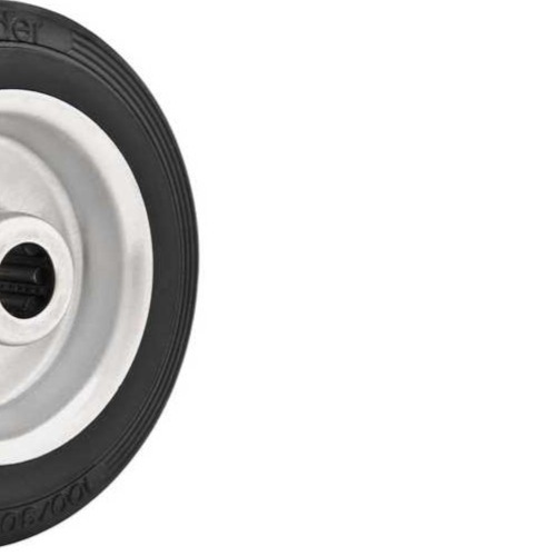 Roda de borracha preta 3