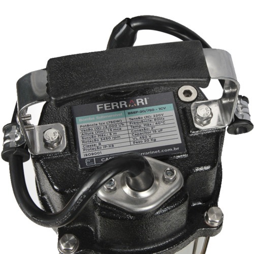 Bomba submers�vel 750 watts para �gua Suja - BSEF-20/750  220V