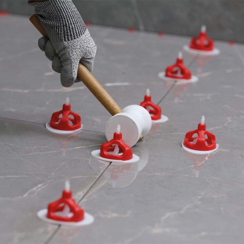 Espa�ador e nivelador para piso 1,5 mm com 50 pe�as - Easy Spin