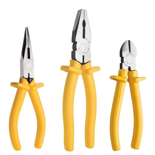 Jogo de alicates Universal Corte e Bico meia cana 3 pe�as - 43409/107