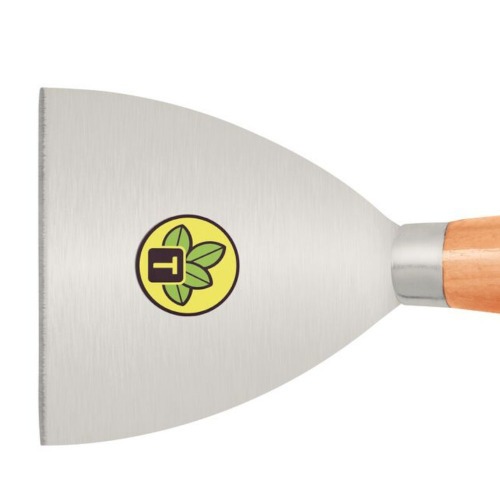 Esp�tula r�gida 10 cm em a�o com cabo de madeira - 77394105