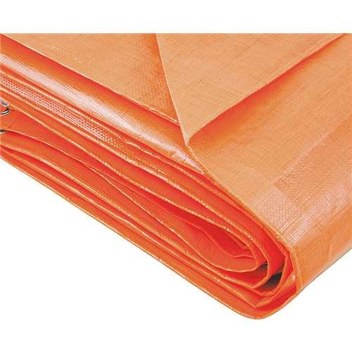 Lona refor�ada de polietileno laranja 8 m x 6 m