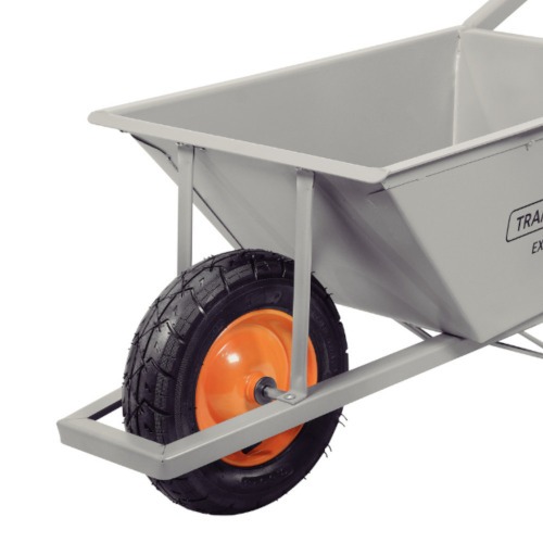 Carrinho de m�o com ca�amba met�lica cinza 80 L