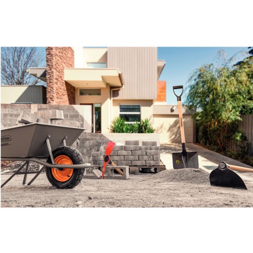 Carrinho de m�o extraforte com ca�amba met�lica cinza 65 L