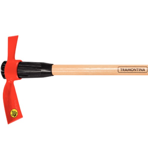 Picareta em a�o tamanho 4 com cabo de madeira 90 cm - Chibanca