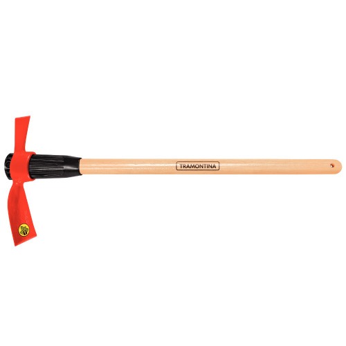 Picareta em a�o tamanho 4 com cabo de madeira 90 cm - Chibanca