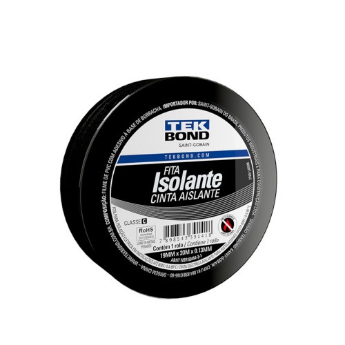 Fita isolante 19 mm x 5 metros