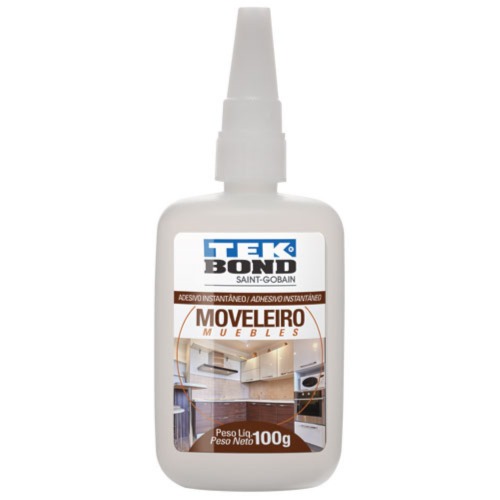 Cola instantânea moveleiro 100g bico aintientupimento Cola instantânea moveleiro 100g bico aintientupimento