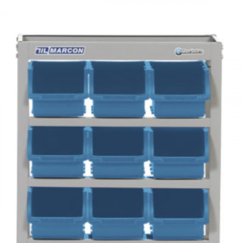 Estante met�lica com 12 gavetas n� 5 azul - EP12/5A