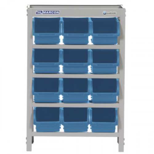 Estante met�lica com 12 gavetas n� 5 azul - EP12/5A