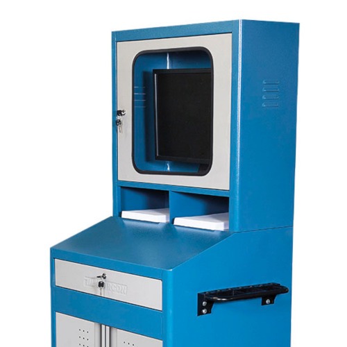 Rack m�vel fechado com gaveta porta-teclado e 2 portas - CR-89