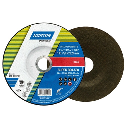 Disco de desbaste para metal 4.1/2 x 3/16 x 7/8 Disco de desbaste para metal 4.1/2 x 3/16 x 7/8