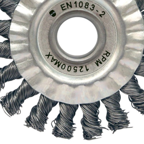 Escova de a�o circular torcida 114,3 x 12,7 mm