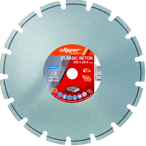 Disco diamantado Segmentado 350 x 25,4 mm - Classic Beton Cliper