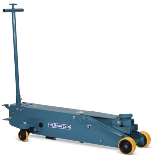 Macaco hidr�ulico jacar� longo capacidade 20T com rodas de poliuretano