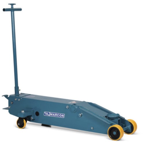 Macaco hidr�ulico jacar� longo capacidade 20T com rodas de poliuretano