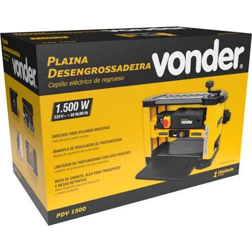 Plaina desengrossadeira 1500 watts - PDV 1500  220V