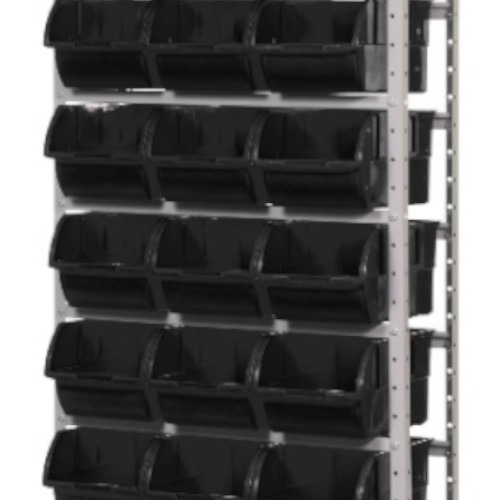 Estante met�lica com 21 gavetas n� 7 preta - EF21/7P