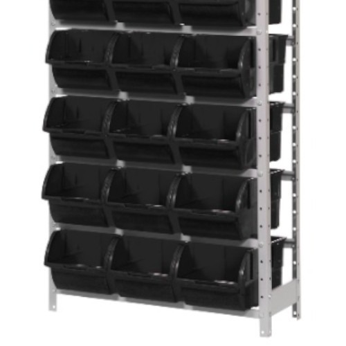 Estante met�lica com 21 gavetas n� 7 preta - EF21/7P