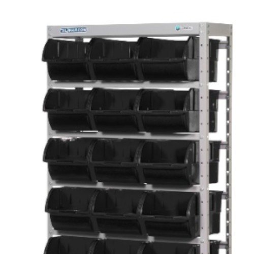 Estante met�lica com 21 gavetas n� 7 preta - EF21/7P