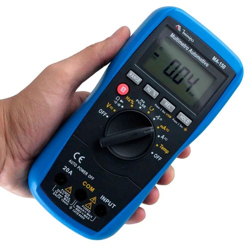 Multímetro automotivo digital portátil - MA-150 Multímetro automotivo digital portátil - MA-150