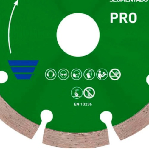 Disco diamantado segmentado 180 x 22,23 mm para concreto