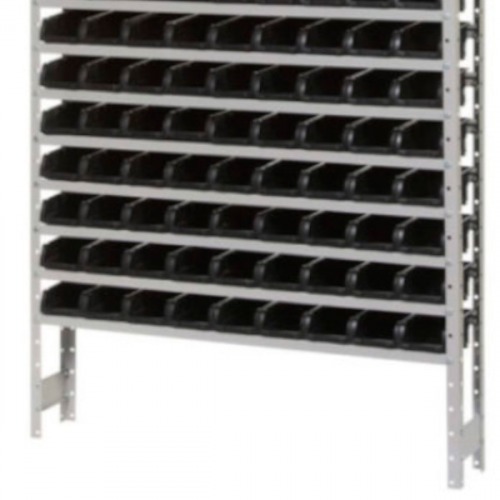 Estante met�lica com 108 gavetas n�3 preta