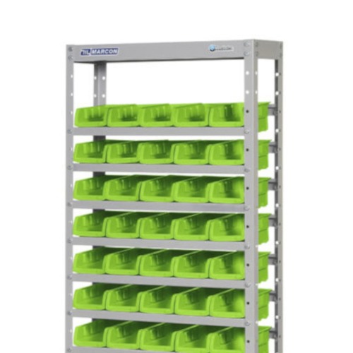 Estante met�lica com 60 gavetas n� 3 verde - EF60/3VD