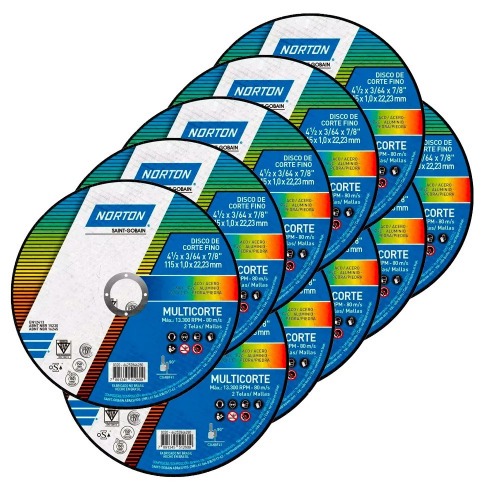 Kit 25 Discos de corte para multi materiais 4.1/2 x 3/64 x 7/8