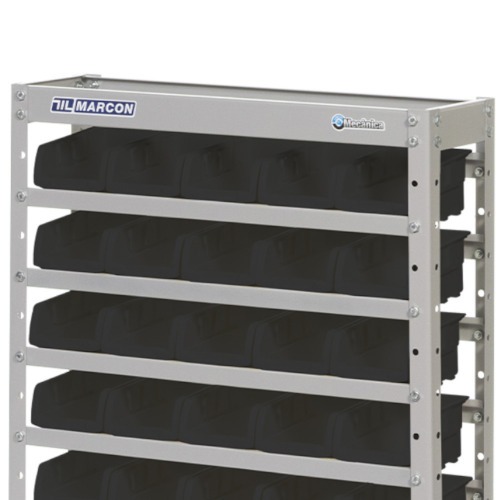 Estante met�lica com 30 gavetas n3� preta - EM30/3P