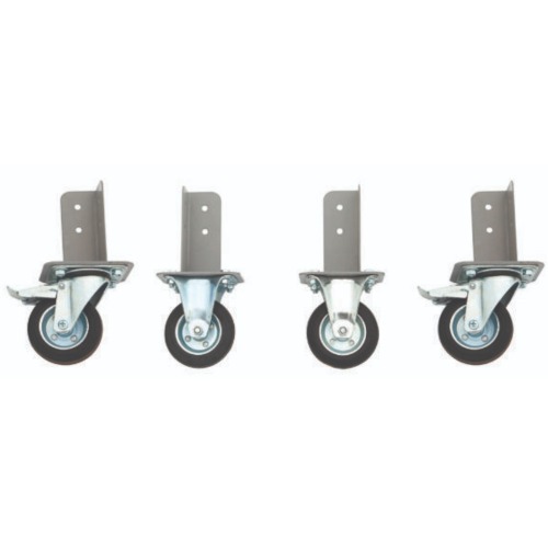 Jogo de rod�zios com coluna para bancada com 2 p�s fixas e 2 girat�rias - CRBH-1