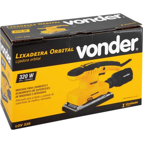 Lixadeira orbital 320W 93 x 185 mm com coletor de p� e acess�rios - LOV 320  110V
