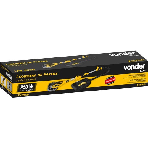 Lixadeira de parede e teto com LED 950W com acessórios - LPV 950B 110V Lixadeira de parede e teto com LED 950W com acessórios - LPV 950B 110V