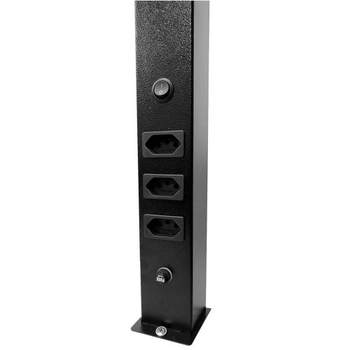 Suporte de ilumina��o 1070 x 155 mm para bancada com 3 tomadas - 91526