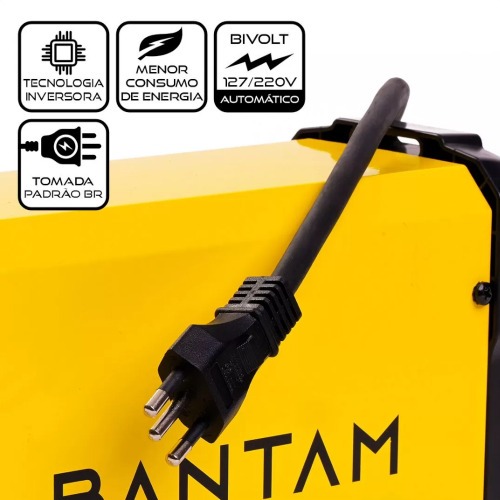 Inversora de solda 160A para eletrodo revestido bivolt - Bantam 3.2  110V/220V