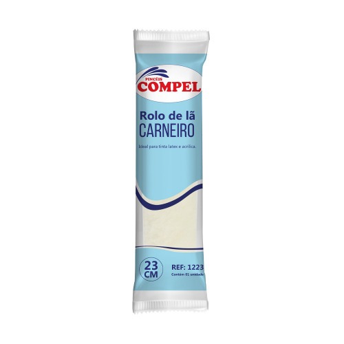 Rolo de l� de carneiro para pintura 23 cm sem suporte - 0.1223