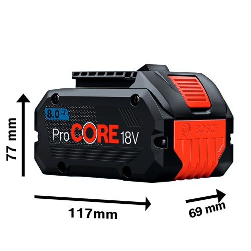 Bateria 18V 8Ah íons de lítio - ProCORE Bateria 18V 8Ah íons de lítio - ProCORE
