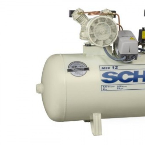 Compressor de ar odontol�gico 12 p�s 200 litros monof�sico - MSV12/200  220V