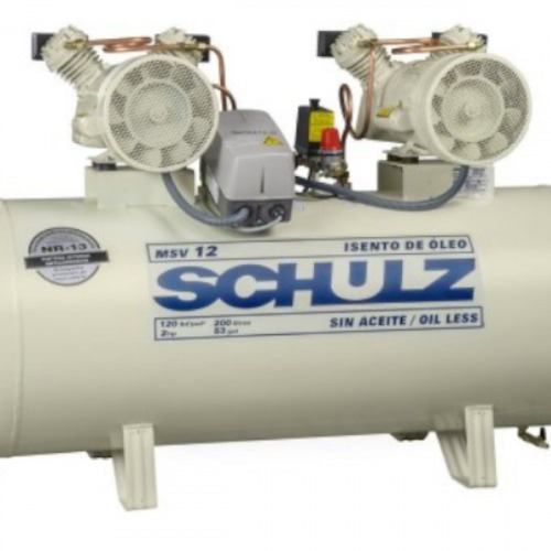 Compressor de ar odontol�gico 12 p�s 200 litros monof�sico - MSV12/200  220V