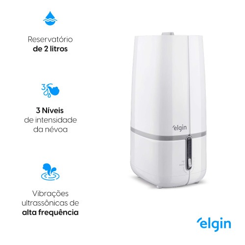 Umidificador de ar ultrass�nico 2 litros bivolt - UNZN02N0NB  110V/220V