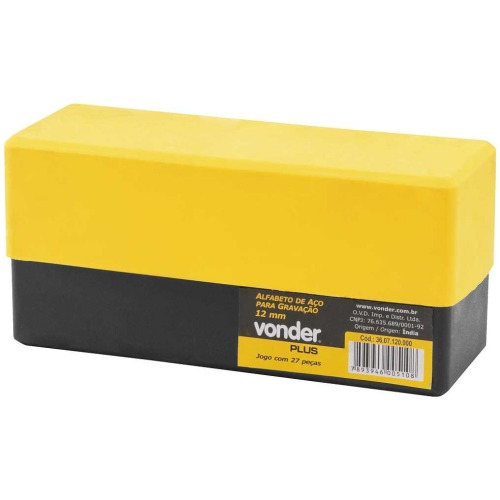 Jogo de alfabeto de a�o para grava��o 10 mm