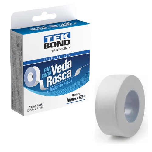 Fita Veda Rosca 18 mm x 50 metros Fita Veda Rosca 18 mm x 50 metros