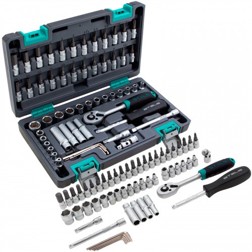 Jogo de soquete sextavado encaixe 1/4