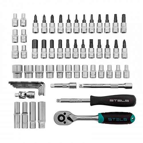 Jogo de soquete sextavado encaixe 1/4