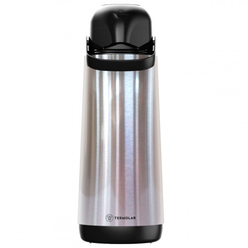 Garrafa t�rmica de press�o 1,8 litros Inox - L�mina
