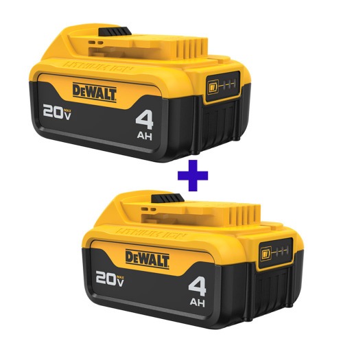 Kit 2 Baterias 20V 4,0 Ah �ons de l�tio XR dura��o prolongada - DCB204-B3