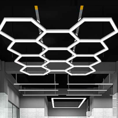 Luminária colméia hexagonal em Led com 5 células - CRI>90 110V/220V Luminária colméia hexagonal em Led com 5 células - CRI>90 110V/220V